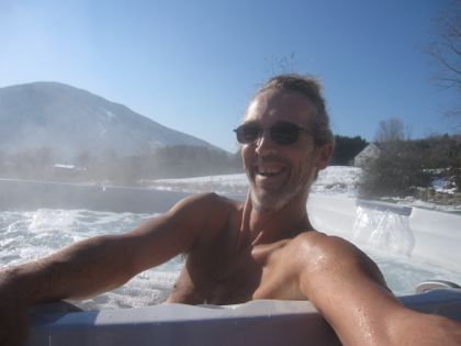 Andy hot tub selfie