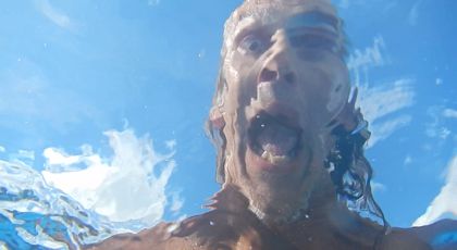 Andy taken from a camera underwater