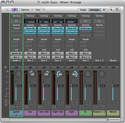multifuzz mixer layout